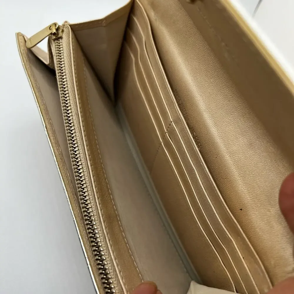 GUC Dior Gold Long Wallet - Picture 5 of 9